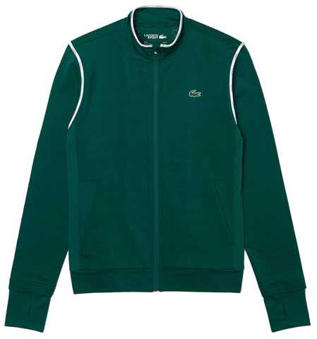 Куртка теннисная Lacoste Thermo-Regulating Zip Sweatshirt M - green/white/navy blue