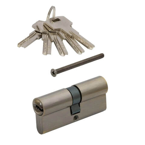 Цилиндровый механизм Vettore ZN M60 Z AB (30х30) 5 ключей (Бронза)