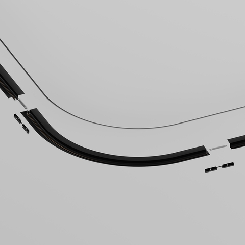 Комплектующие для систем освещения с токоведущими элементами Maytoni Accessories for tracks levity TRA184-R600-12B