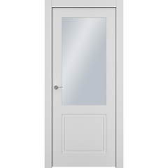 Межкомнатная дверь Классика 2 белая эмаль со стеклом