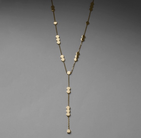 галстук hexagon золото