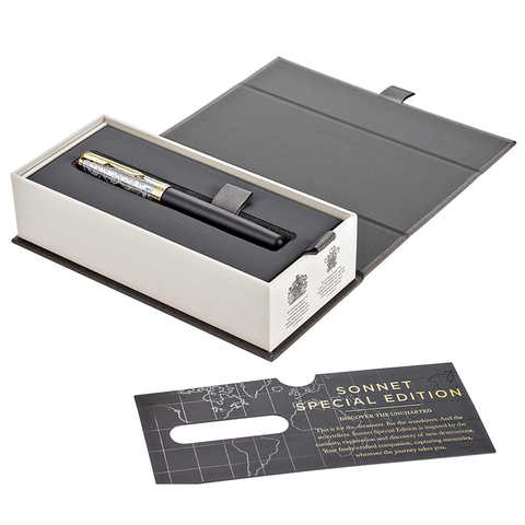 Ручка-роллер Parker Sonnet, Matte Black GT (2054836)