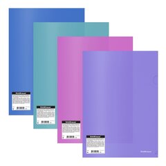 
          Папка-уголок Erich Krause, A4, 220х310 мм, 180 мкм, пластик,полупрозрачный, ассорти,"Glossy Vivid" (в пакете 24 шт.)