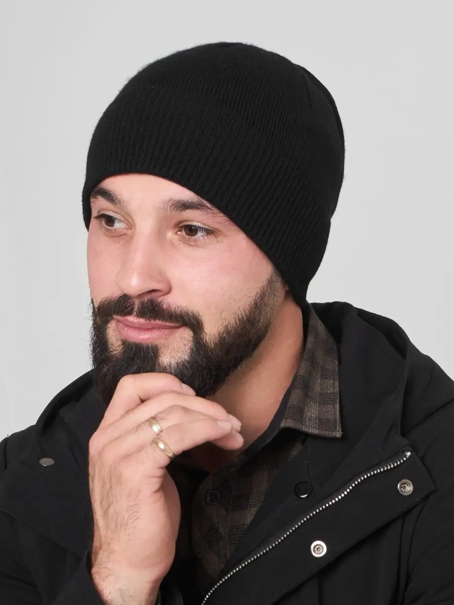 Шапка мужская вязаная