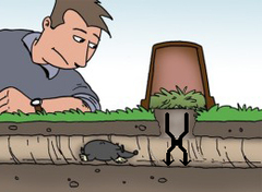 Кротоловка с цепочкой