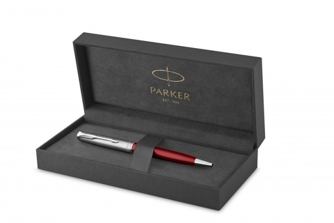 Шариковая ручка Parker Sonnet Entry Point Red Steel в подарочной упаковке123