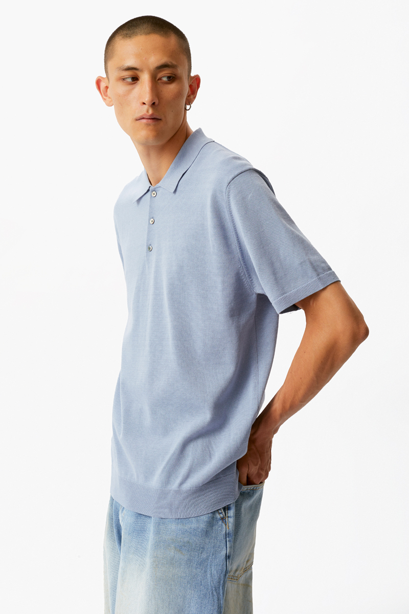 Голубая футболка-поло Laine