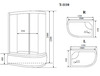 Душевая кабина Timo Standart 110*85*220  (T-1110R)