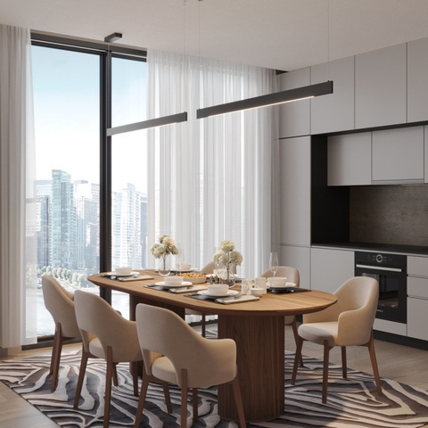 Подвесной светодиодный светильник Novotech 359546 LEDO NT25 000 черный диммир. со сменой цв.темпер. (пульт ДУ/прилож. Smart Life) IP20 LED 12/24W 220-240V 3000-5700К ITER