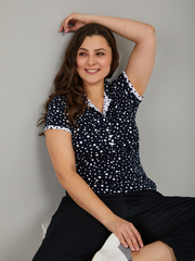 Блузка БЛ-115/синийгорох