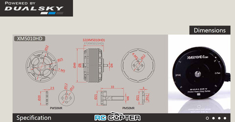 DualSky XM5010HD-9 KV400 Аэролаб HD3