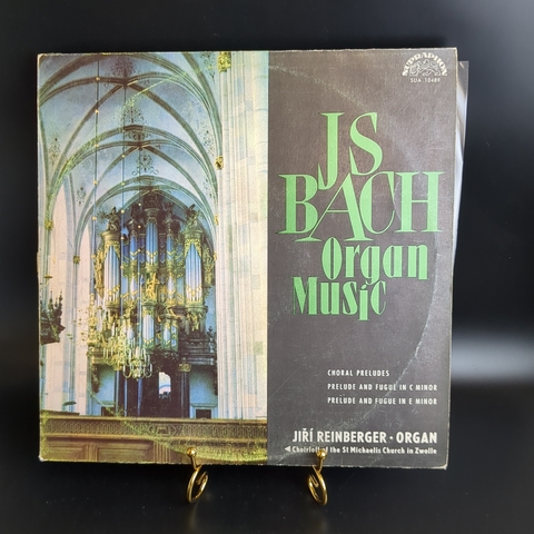 J.S.Bach Organ Music виниловая пластинка 12 дюймов Иоганн Себастьян Бах, Иржи Рейнбергер, LP классика, винтаж, Supraphon, Чехословакия винтаж времен СССР