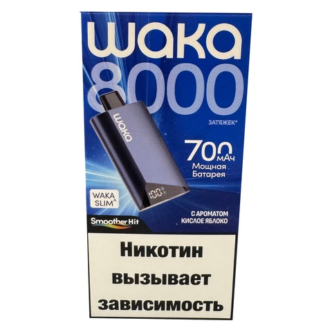 WAKA SLIM 8000 - Кислое яблоко