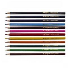 
          Карандаши цветные Alingar 12 цв., "Гоночная машина" деревянные, трехгранные, заточенные, грифель 2.8 мм, картон. уп., европодвес