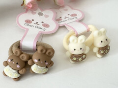 Резинка для волос, Зайки, МИКС, 2 шт.