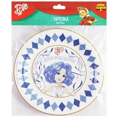Тарелка С ДР Буратино Мальвина 17см 6шт