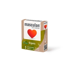 Презервативы "Masculan Organic", утонченные, веганские, 3 шт.