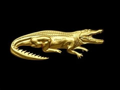 Силиконовый молд № 2131 Крокодил 2 D малый 