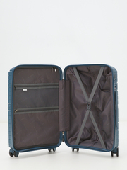 Чемодан полипропилен MIRONPAN Серо-голубой (Чемодан цвета неба) (XL) 78х52х33(+3)см/4,4 кг/120 л1