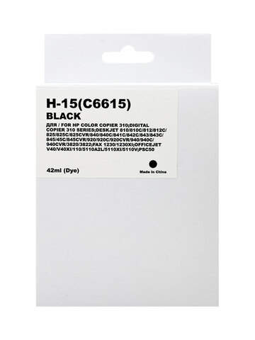 Картридж MyInk C6615DE 15 для HP DJ 810C/840С/940 Black