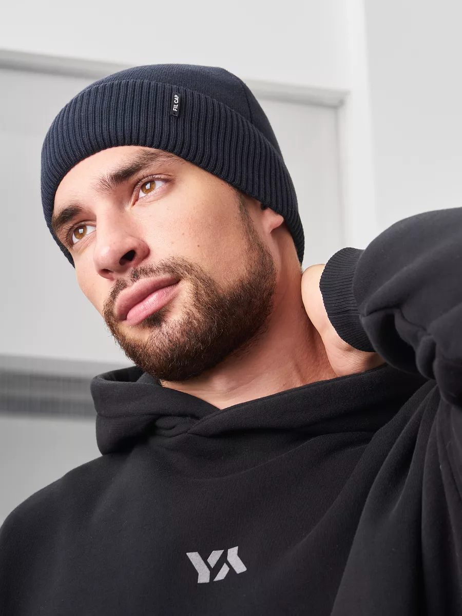 Шапка бини зимняя весенняя с флисом