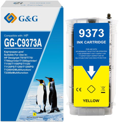 Картридж струйный G&G GG-C9373A желтый (130 мл) для HP Designjet T610, T770, T790eprinter, T1300eprinter, T1100