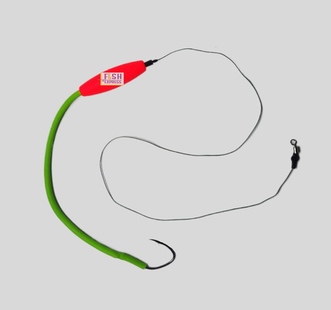 Монтаж на сома ручной работы с подводным поплавком c 1 крючком № 5/0