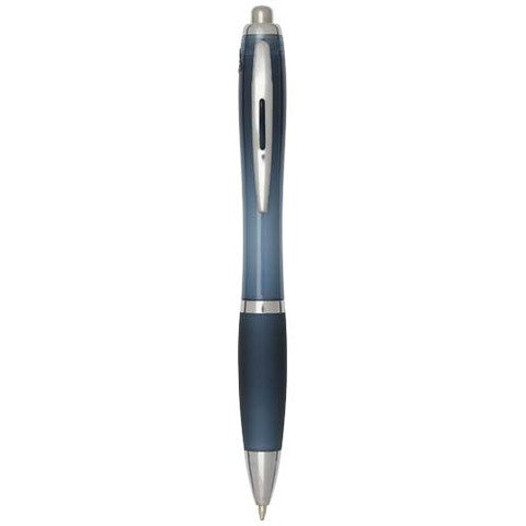 Шариковая ручка Nash из пластмассы, переработанной по стандарту RCS, с цветными корпусом и рукояткой (черные чернила)