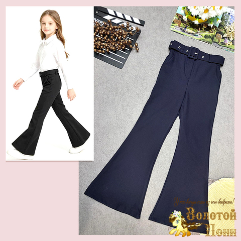 Брюки школьные д (9-14) 260415-WD186