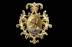 Силиконовый молд Камея № 44