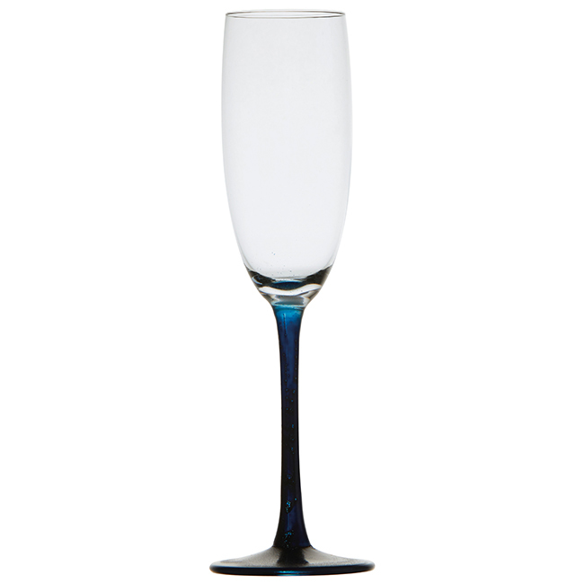 Non-slip ecozen champagne glass – party blue – 6 pcs Marine Business