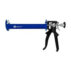 Пистолет для химических анкеров КОБАЛЬТ скелетный стальной корпус, 3-х штоковый поршень, 380-410 мл.