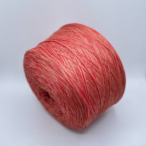 Авторская смотка (пр.Италия), 231м/100гр. Меринос/Нейлон , цвет-Коралловый остров, арт-33684