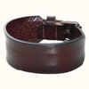 Браслет узкий кожаный темно-коричневый -К 49493