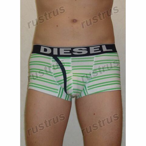 Мужские трусы хипсы зеленые DIESEL