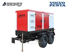 Дизельный генератор Азимут ЭД-120-Т400-1РКМ23 Volvo Penta на шасси в кожухе