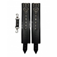 Наручники из эко-кожи черные