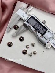 Установочный Шип декоративный серебристый металлический 5 мм