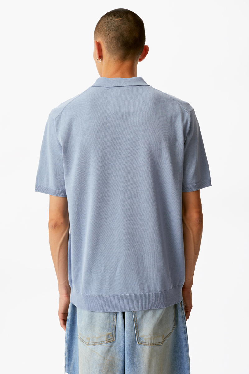 Голубая футболка-поло Laine