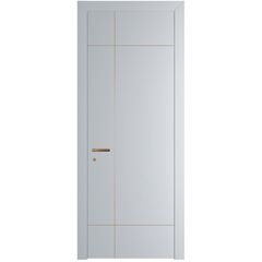 Межкомнатная дверь 44PWB лайт грей с латунным молдингом