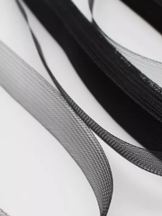 Лента регилин, сетка, ш. 2,5 см, чёрный