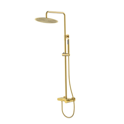 Boheme 128-MG.4 Стойка для душа STICK MATT GOLD SPIRALE
