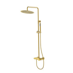 Boheme 128-MG.4 Стойка для душа STICK MATT GOLD SPIRALE фото
