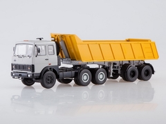 MAZ-6422 (early) with a tipper semi-trailer MAZ-9506-20 gray-orange 1:43 AutoHistory