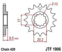 Звезда ведущая JTF1906 12
