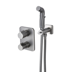 Lemark LM3740GM Смеситель Bronx с гигиеническим душем термостатический встраиваемый (LM3740GM) фото