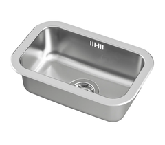 Встраиваемая раковина IKEA BOHOLMEN (БУХОЛЬМЕН), Нержавеющая сталь, 47x30 см
