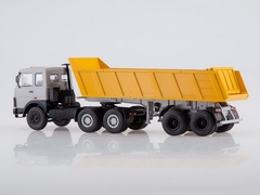 MAZ-6422 (early) with a tipper semi-trailer MAZ-9506-20 gray-orange 1:43 AutoHistory