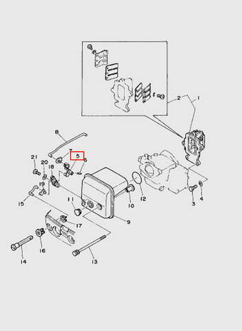 Рукоятка подсоса  для лодочного мотора T15, OTH 9,9 SEA-PRO