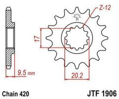 Звезда ведущая JTF1906 12